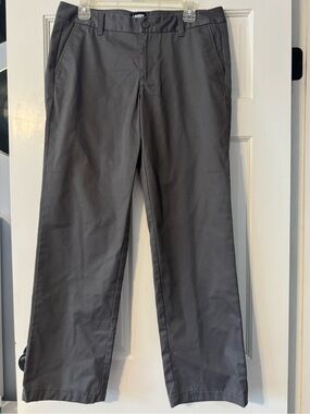 Lands' End Women's Charcoal Gray Chino Pants Size 10